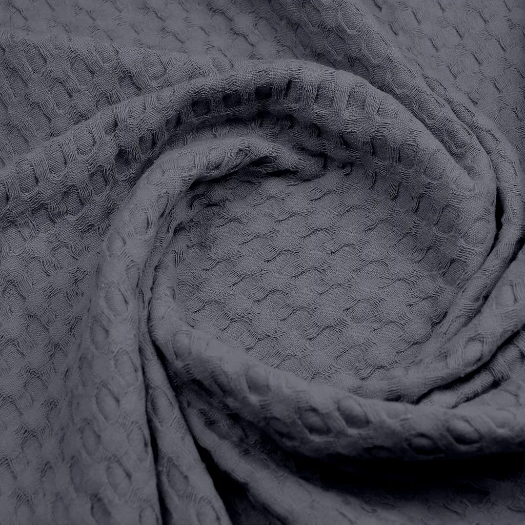 Плед-покрывало Cosas Stormy Waffle Weave 110х140 см антрацит (Blanket_64Stormy_WaffleWeave_110x140) - фото 4