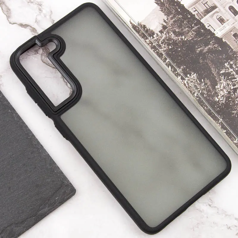 Чохол TPU+PC Lyon Frosted для Samsung Galaxy S22 Black - фото 4