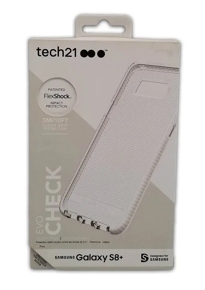 Чохол Tech21 Evo Check протиударний Samsung Galaxy S8 Plus White + Прозорий - фото 9
