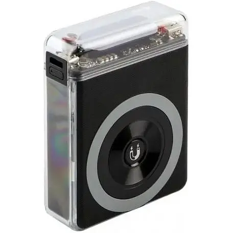 Внешний аккумулятор XO PR226 Mini Transparent Magnetic Absorption магнитный 10000mAh 15W - фото 3