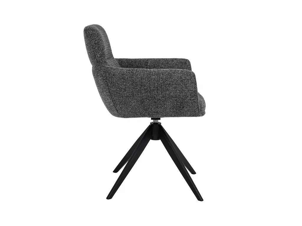 Стілець поворотний R-185 антрацит + чорний - фото 2