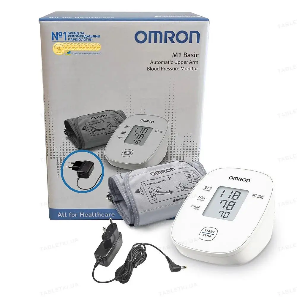Тонометр Omron M1 Basic (HEM-7121J-AF) + адаптер автоматичний на плече - фото 3