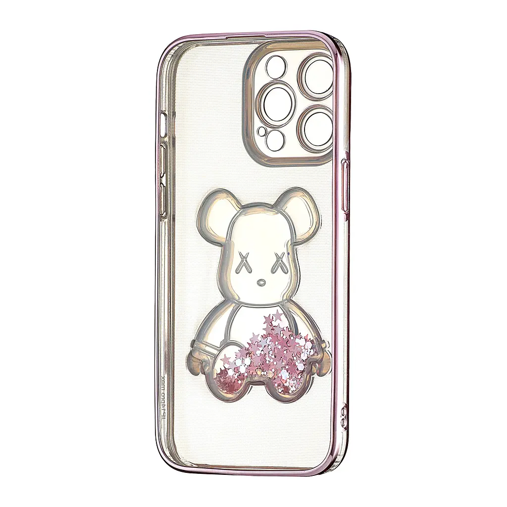 Чохол Shining Bear Case Protected Camera iPhone 14 Pro Max Pink - фото 3