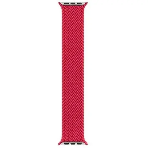 Ремешок CasePro Braided Solo Loop Red Size S для Apple Watch 42mm/41mm/40mm/38mm - фото 3