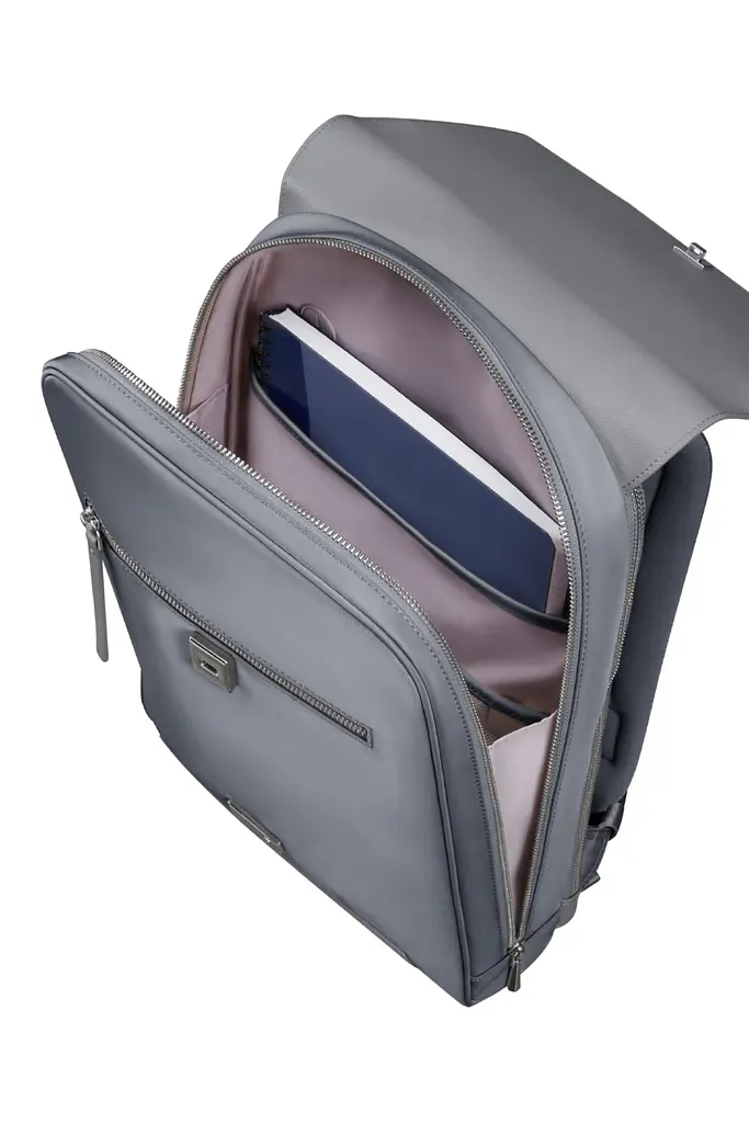 Рюкзак 14.1" Samsonite ZALIA 3.0 SILVER GREY 37x28x9 KM4*08004 - фото 3