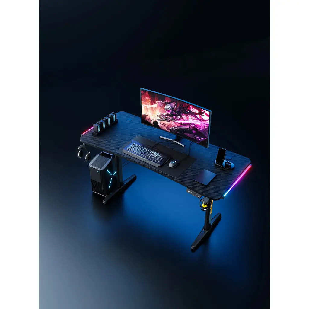 Комп'ютерний ігровий стіл Anda Seat Terminator RGB (AD-D-DD1-1600L-01-BB) [123502] - фото 10
