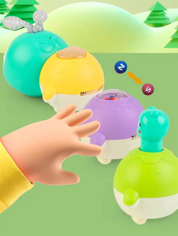 Гусеница-игрушка на колесах Развивающая музыкальная игрушка для детей - фото 5