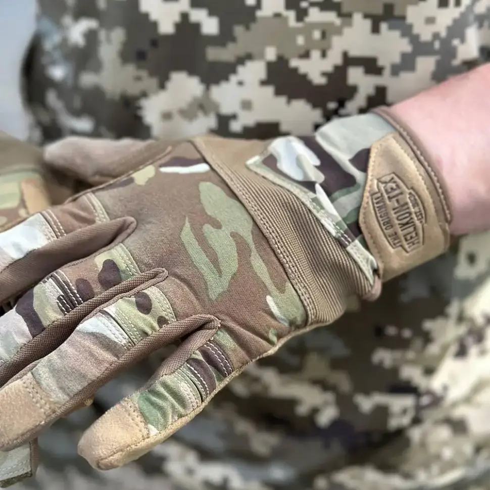 Рукавички тактичні Helikon-Tex Range Tactical Gloves - PenCott WildWood / Coyote A, розмір XXL - фото 3