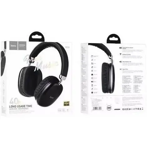 Наушники Hoco W35 Bluetooth 5.3, 2-в-1 черные 6931474766243 - фото 3