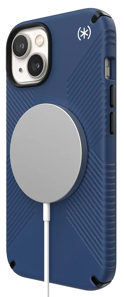 Чохол протиударний з антимікробним покриттям Speck Presidio2 Grip MagSafe 150059-9974 для Apple iPhone 14 (6.1") Blue