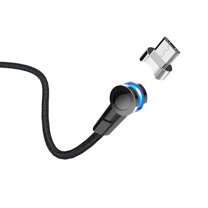 USB Cable Hoco S8 Magnetic MicroUSB Black 1m - фото 4