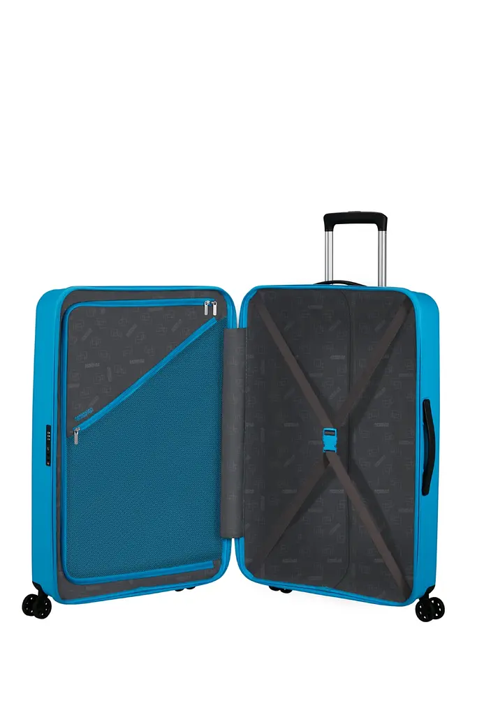 Чемодан American Tourister REJOY AZURE BLUE 77x51x30 77 см Mstrong*31003 - фото 2