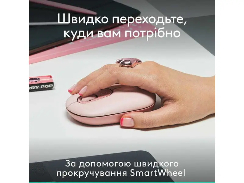 Миша Logitech POP Mouse Tonal Rose (910-007413) - фото 5