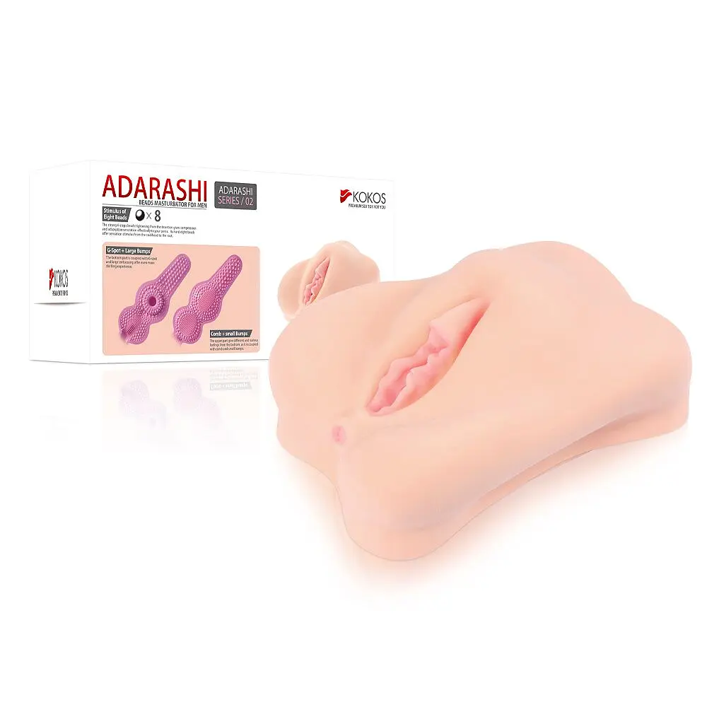 Мастурбатор-вагіна двошаровий Kokos Adarashi -2 Double Layer - фото 5