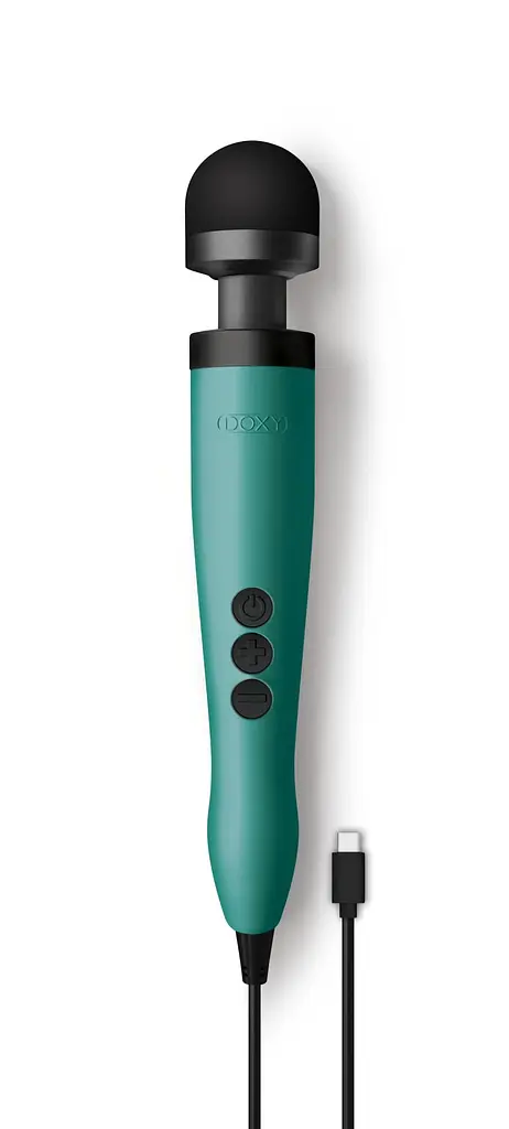 Вібромасажер DOXY3 USB-C Massager TURQUOISE, кабель USB-C, регульована інтенсивність, компактний - фото 4