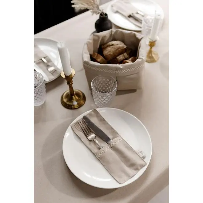 Скатертина Прованс RINO 180х134 см бежева (38573) - фото 5