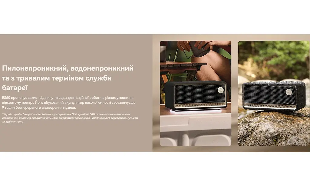 Портативна колонка Bluetooth 5.4 Edifier ES-60 34W Black - фото 8