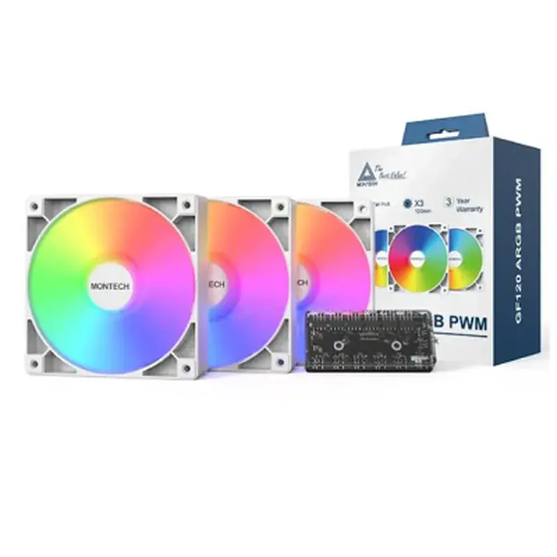 Кулер до корпусу MONTECH GF120 V2 ARGB PWM 3I (GF120 V2 ARGB PWM 3I1(W)) - фото 4
