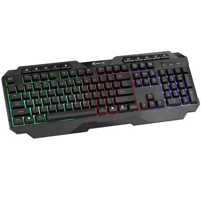 Клавіатура гравця XTRIKE ME KB-306 UA 114 кл. райдужна LED підсвітка, USB, чорна - фото 3