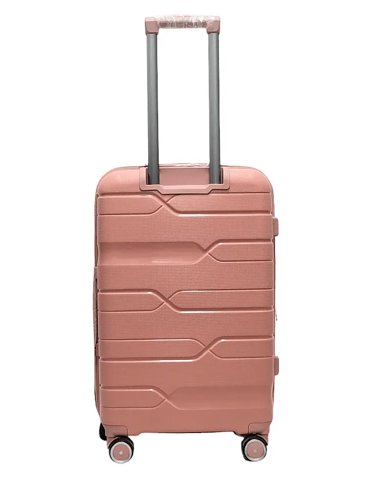 Валіза середня M поліпропілен Milano bag 0306 65×42×28см 56л Рожевий - фото 3