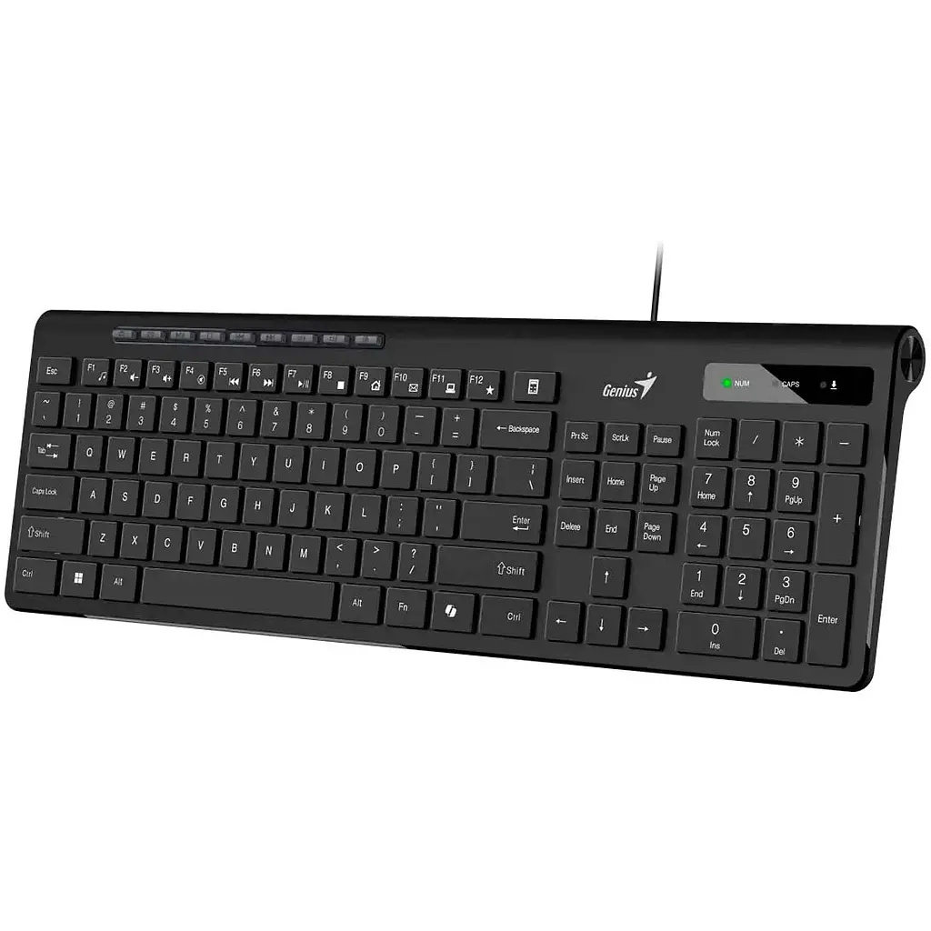 Клавіатура Genius SlimStar 230II USB UA Black (31310048406) - фото 2