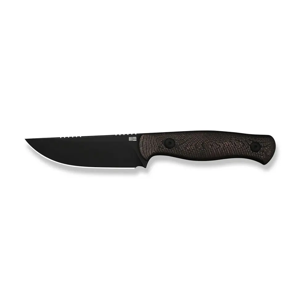 Ніж фіксований туристичний Weknife Notchline, (8.7 см) CPM S35VN /Carbon Fiber мідний з чохлом - фото 2