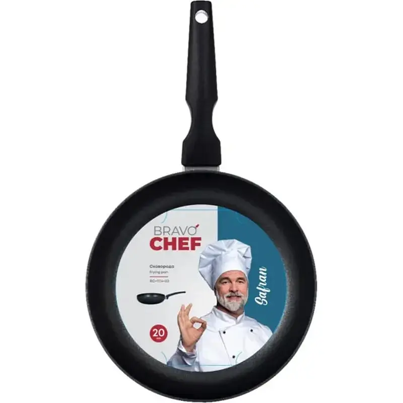 Сковорода Bravo Chef Safran без кришки 20 см (BC-1114-20) - фото 4