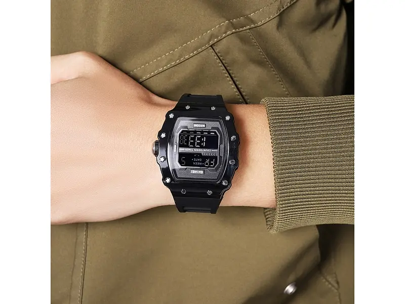 Чоловічий наручний годинник 2296BTBKBK Bright Black Skmei acs0030045 - фото 5