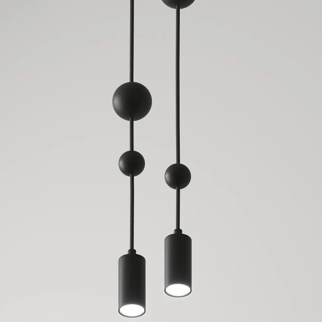 Подвесной потолочный светильник Babich Studio Sunderline 2S Black (RAL 9005) - фото 2