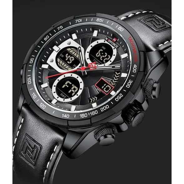 Чоловічий наручний годинник Naviforce Fly (Black) - фото 3