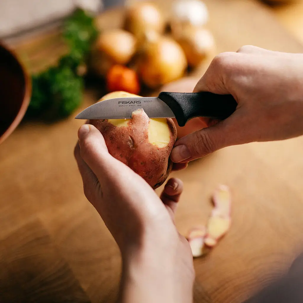 Набір ножів у дерев'яному блоці Fiskars Essential (1023782) - фото 14