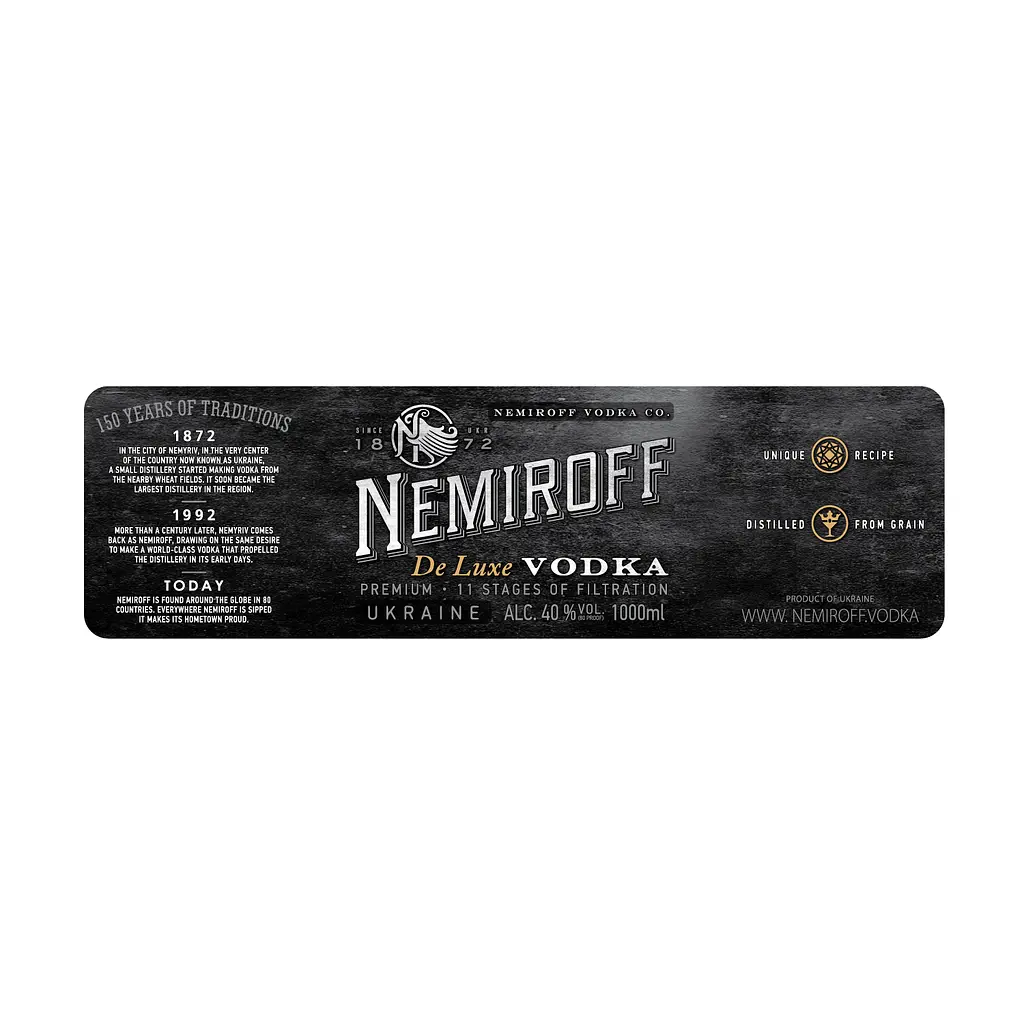 Горілка особлива Nemiroff De Luxe 40% 1 л х 2 шт. - фото 6