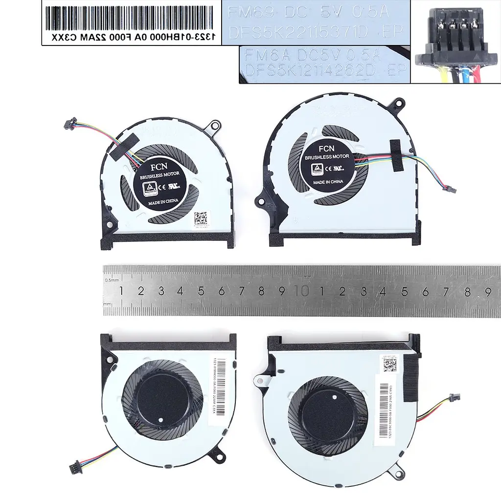 Вентилятори 5V CPU + GPU для Dell Inspiron/Vostro 15, 7590 7591 P83F, (0MPHWF, 0861FC) - фото 3