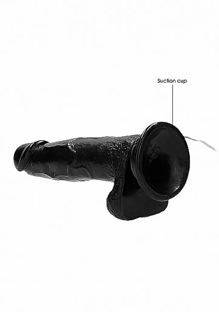 Вибратор RealRock Cock 8quot; 20 см (черный) - фото 18