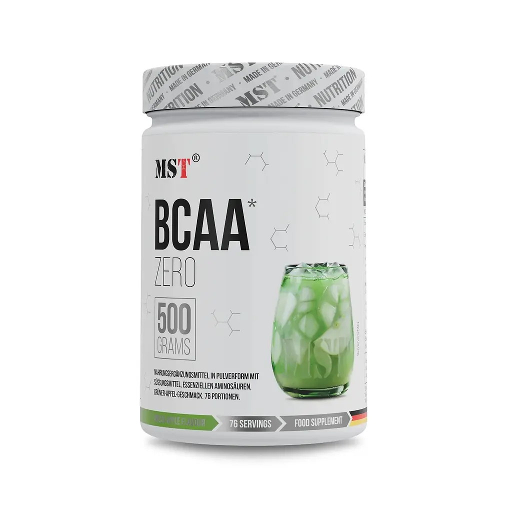 Амінокислоти BCAA ZERO, 500 грам - Зелене яблуко MST Nutrition vit0004624