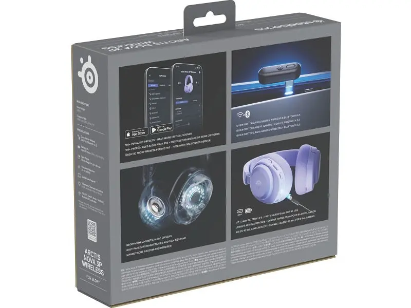 Ігрова гарнітура SteelSeries Arctis Nova 3P Wireless MultiPlatform Lavender (61692) - фото 6