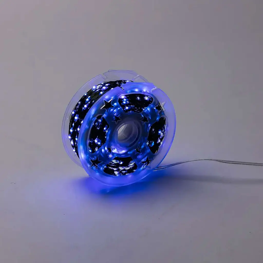 Гірлянда Роса GarlandoPro нитка GarlandoPro 1000 LED довжина 100 м з пультом від мережі зелена, синій (1000L100MGBL) - фото 11