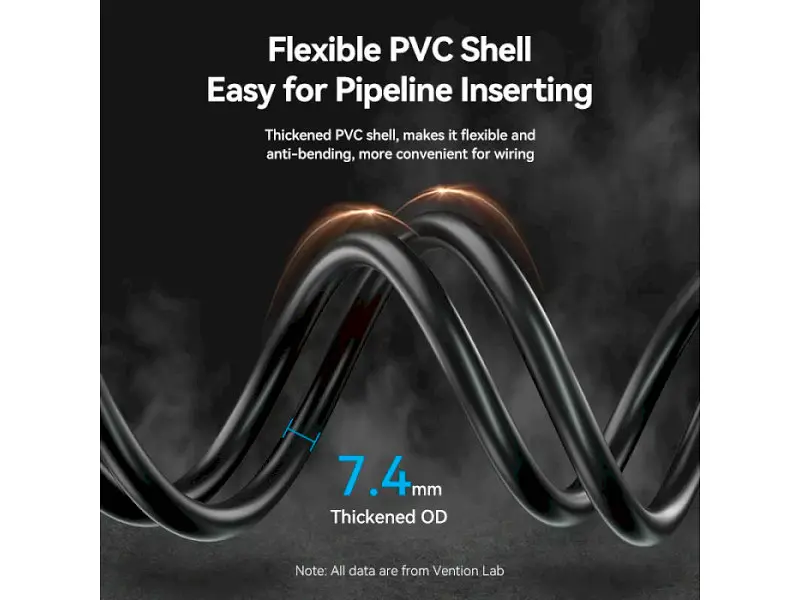 Кабель Vention HDMI Cable for Structure Cabling Engineering HDMI v2.0 8м Black (AAMBK) - фото 6
