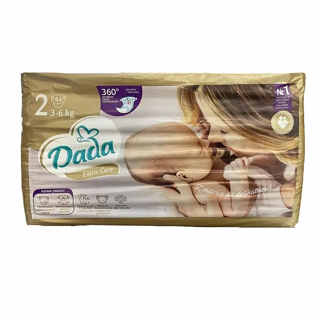 Підгузники Dada Extra Care 2 (3-6 кг) 44 шт