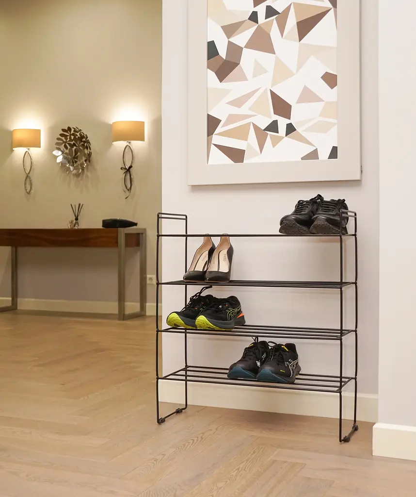 Етажерка для взуття Fabrika Home Art Max 64х25х77 см Чорний (FK1076B) - фото 6
