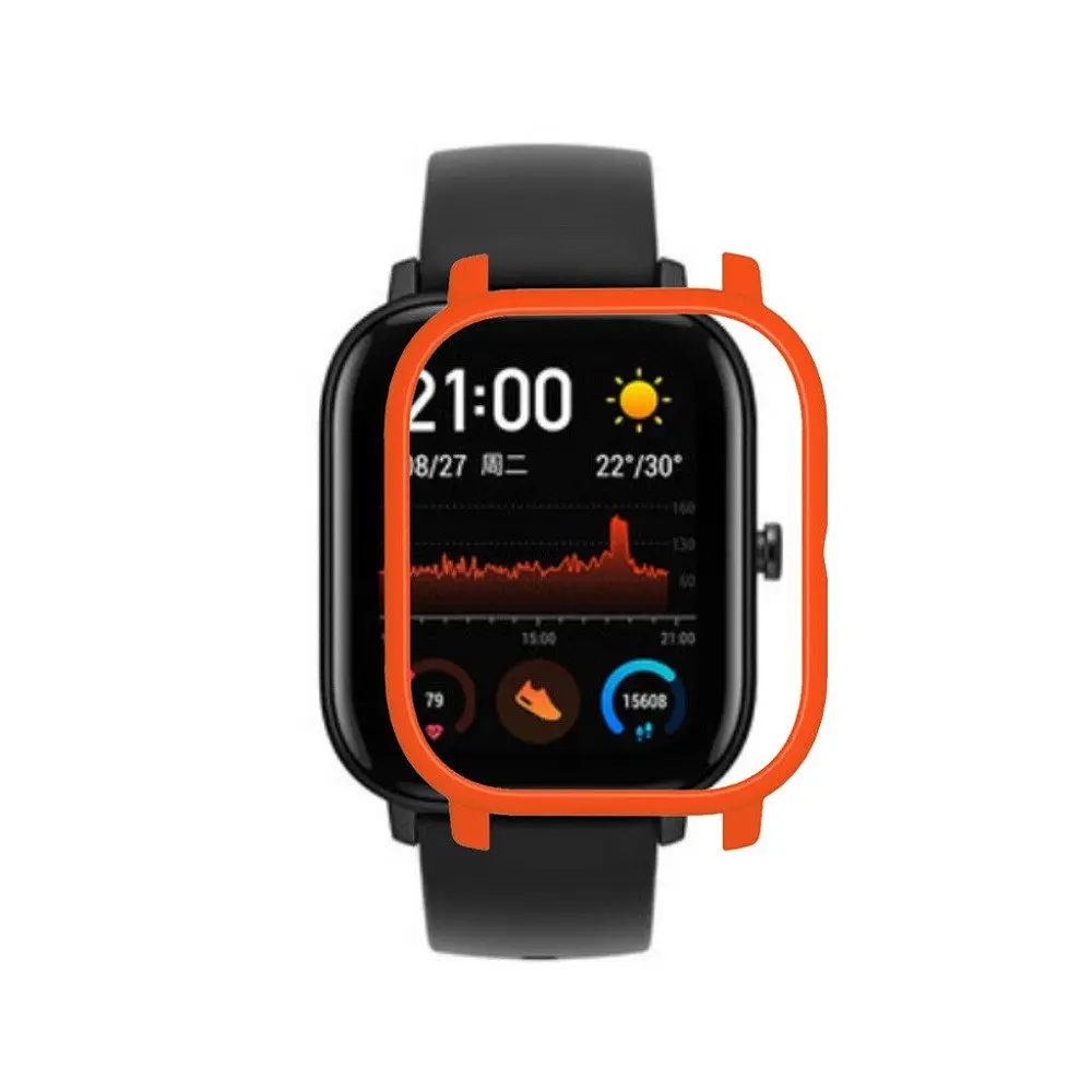 Защитный бампер Tamister для смарт-часов Amazfit GTS оранжевый - фото 3