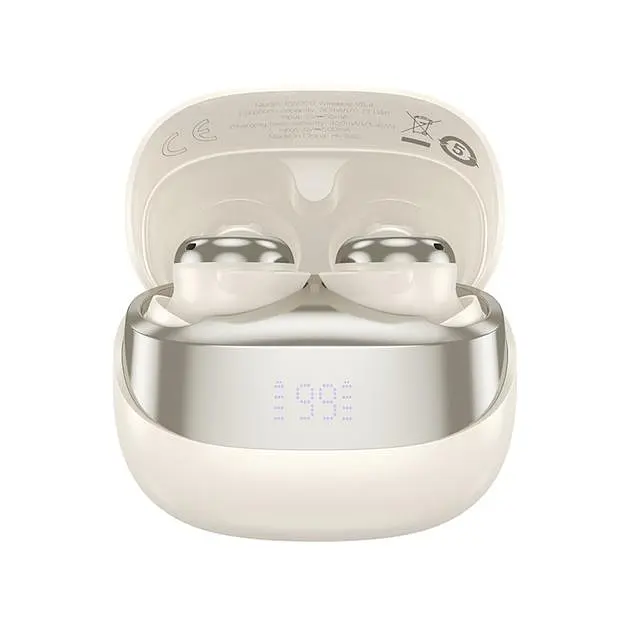 Беспроводные наушники Hoco EW200 Elegant true wireless sleep BT headset IPX4, BT5.4, 30mAh, 400mAh, 4h, milky white - фото 2