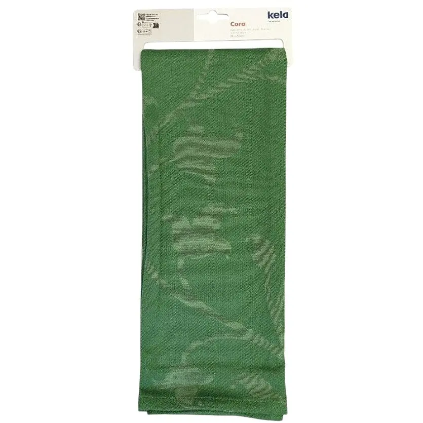 Кухонное полотенце Kela Cora 70x50 см темно-зеленый узор (12825) - фото 2