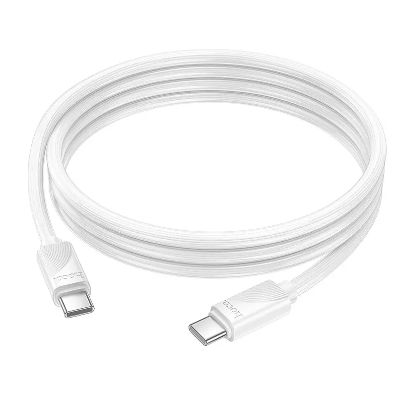 Дата кабель Hoco X114 Energy Type-C to Type-C 60W (1m) White - фото 3