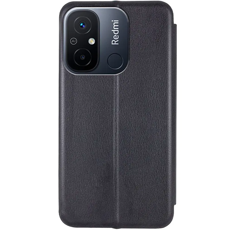 Шкіряний чохол-книжка Classy для Xiaomi Redmi 12C Чорний - фото 2