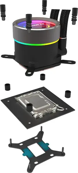 Кулер Lian Li Galahad II Trinity 360 Black (G89.GA2T36B.00) - фото 4