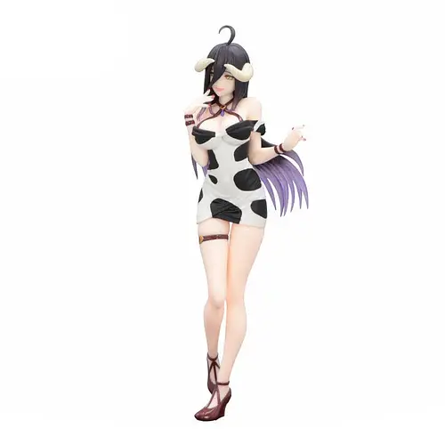 Фигурка FuRyu Оверлод Альбедо Overlord Albedo Mini Dress Cow Print Ver 22 см F O A MD 22 2 - фото 2