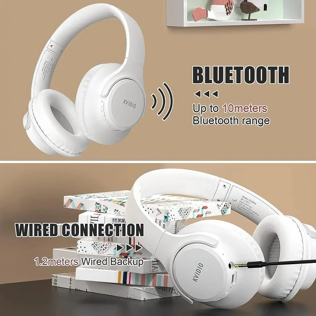 Бездротові навушники Kvidio Bluetooth з мікрофоном  - фото 5