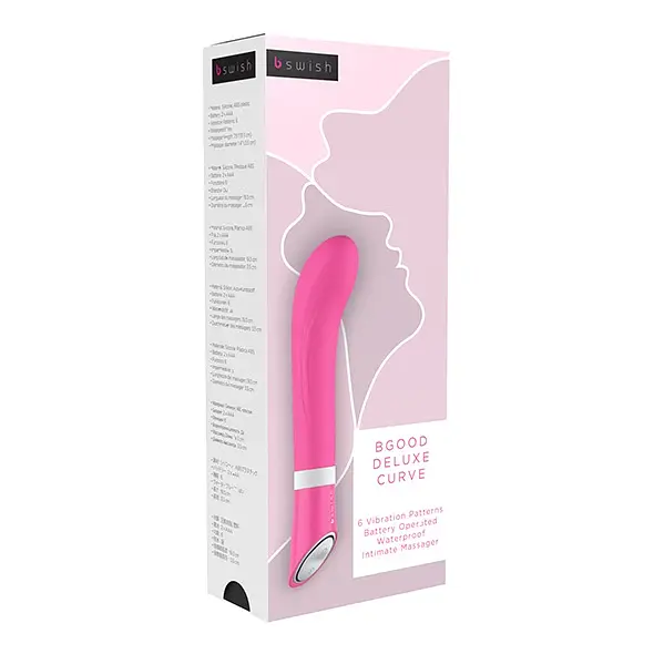 Вибратор B Swish Bgood Deluxe Curve 19.3 см (розовый) - фото 2