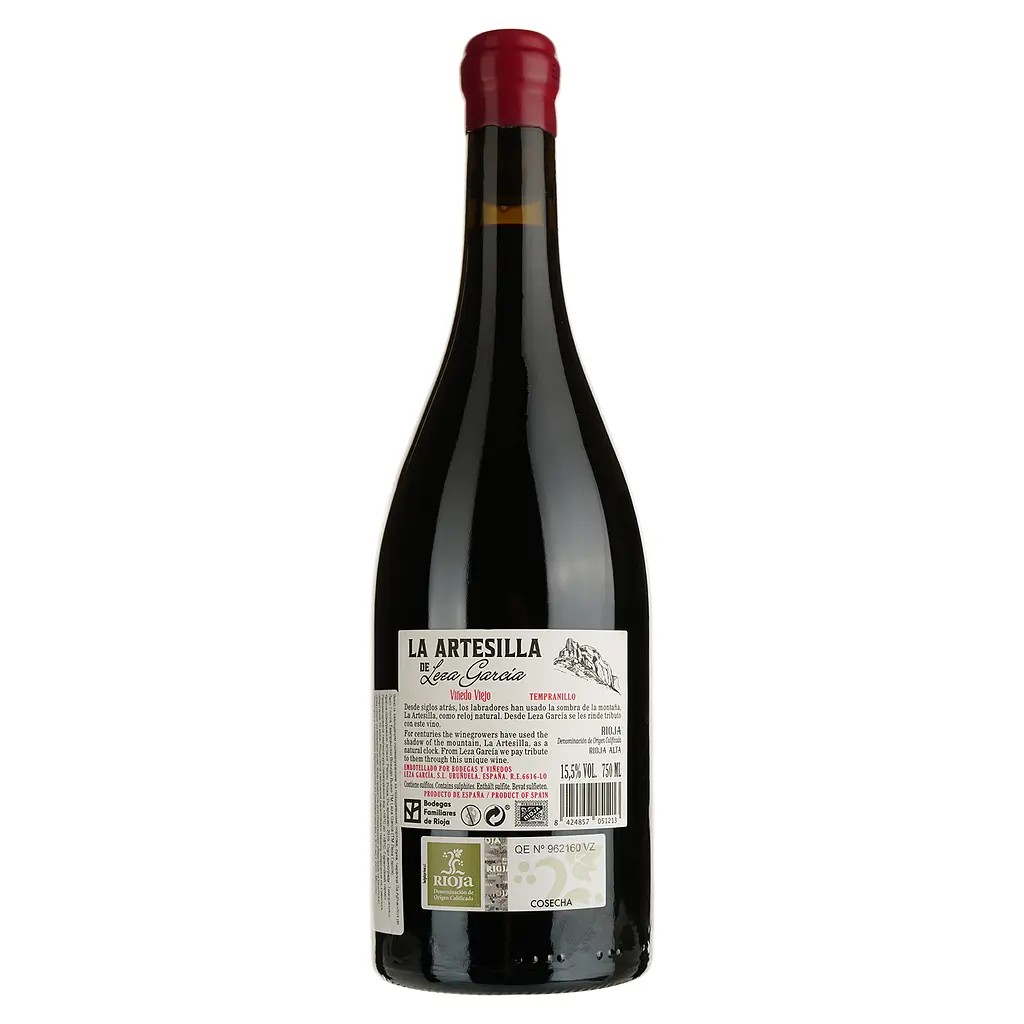 Вино Leza Garcia La Artesilla De Leza Garcia Tempranillo Vinedo Viejo DOCa Rioja 2019 красное сухое 0.75 л - фото 2